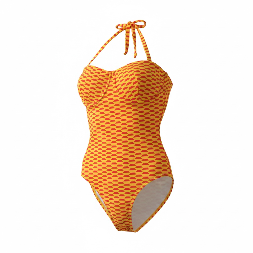 Checked One-piece