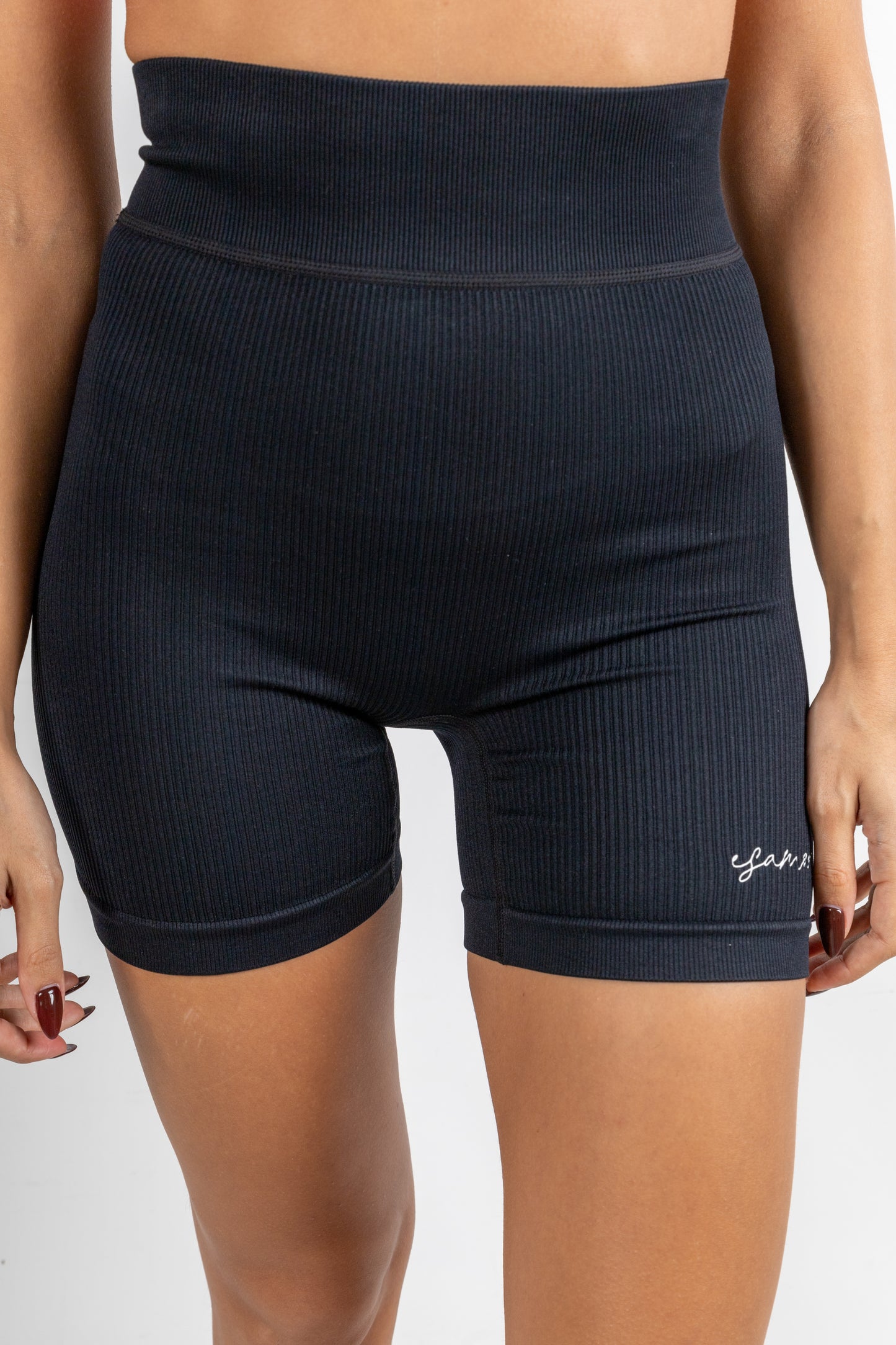Super High Waist Ribbed Cycling