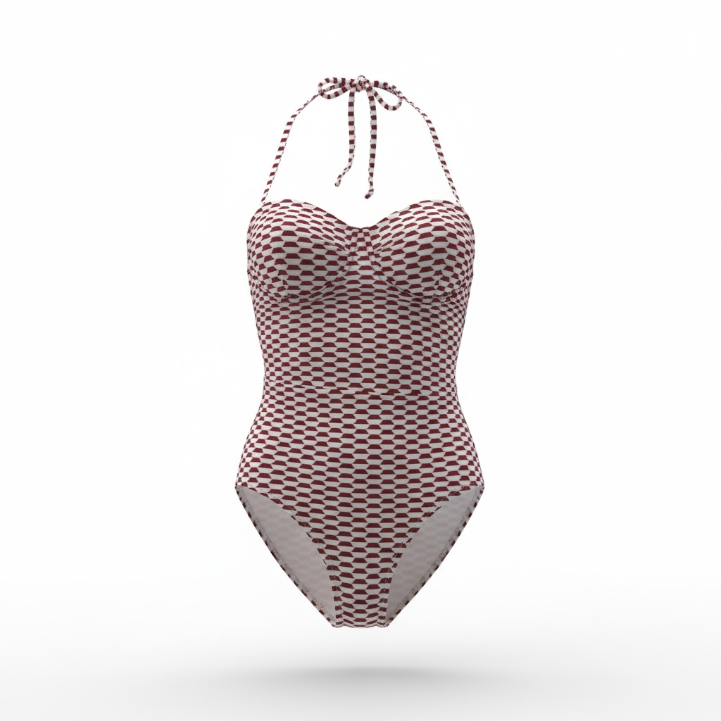 Checked One-piece